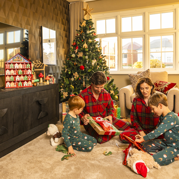 3 - Redrow - Family time Christmas morning in a Redrow home