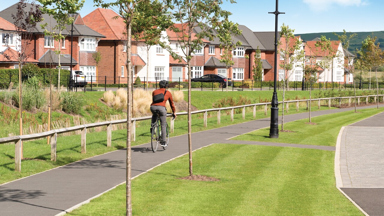 Redrow - Inspiration - Man cycling