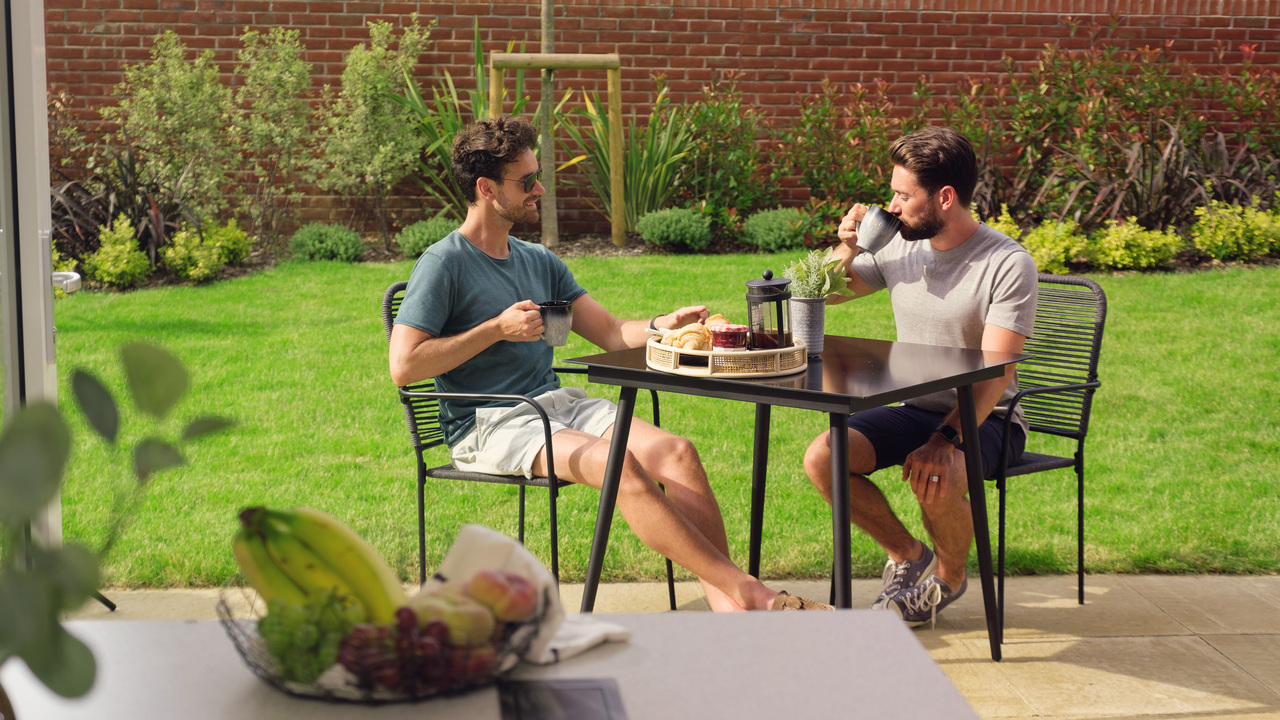 Redrow | Inspiration | Two Men Alfresco Dining