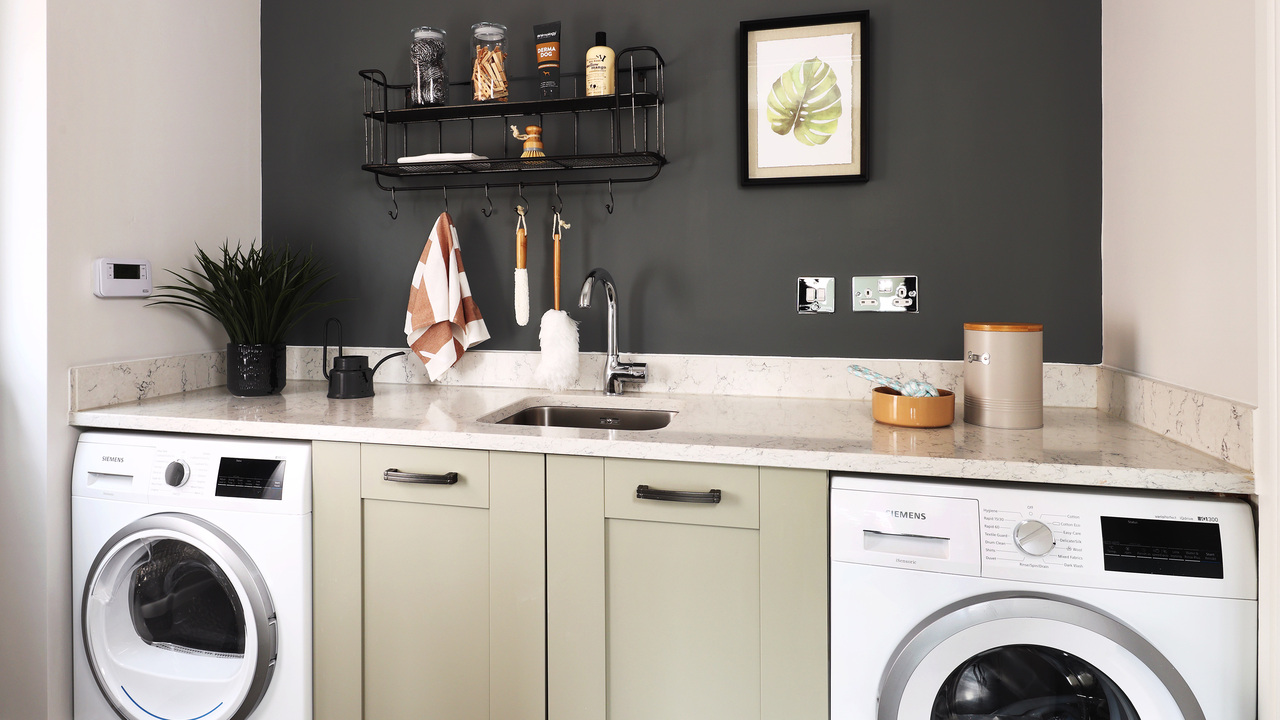 Redrow | Inspiration | Shelving and Hooks Utility Room