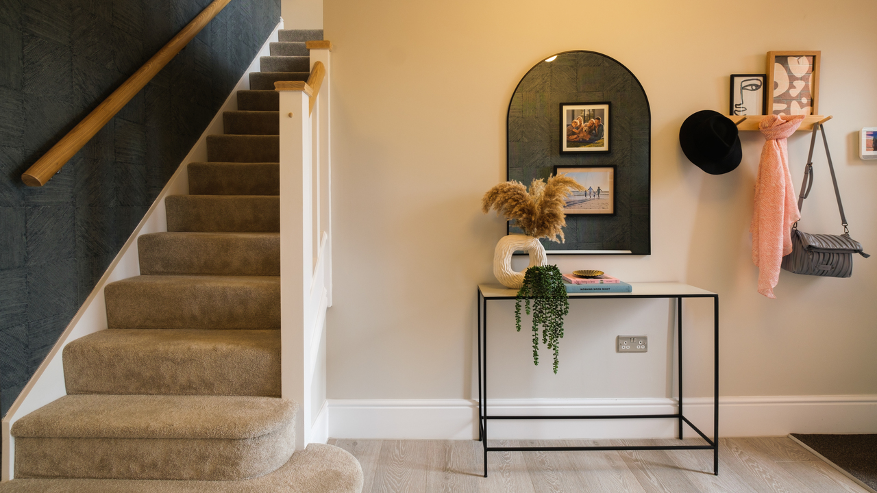 Redrow | Inspiration | Hallway with Coat Hooks and Mirrors