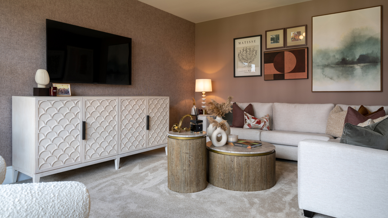 Redrow - Inspiration - Lounge with picture wall