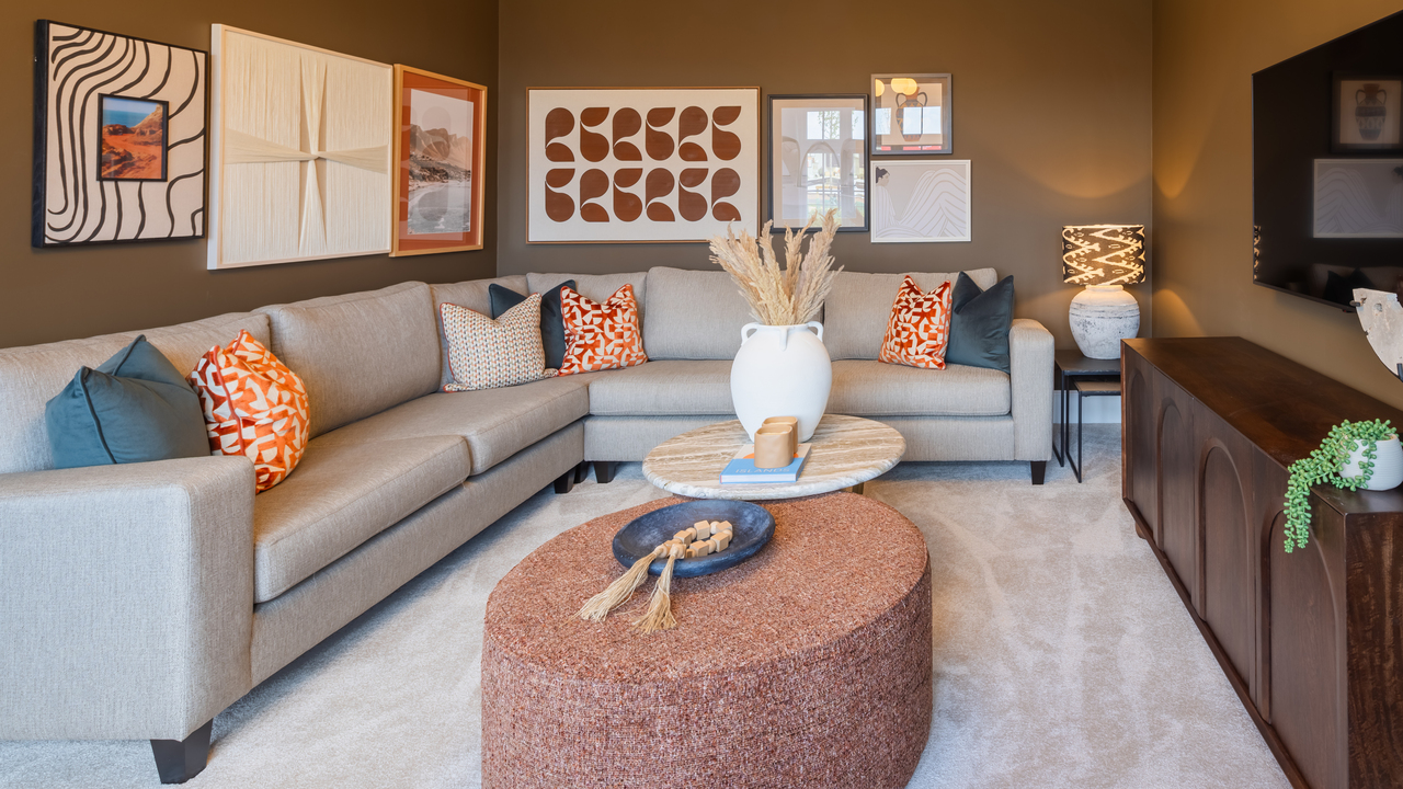 Redrow - Inspiration - Cosy lounge in earthy tones