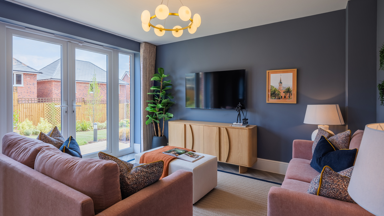 Redrow - Inspiration - Family area with dark walls