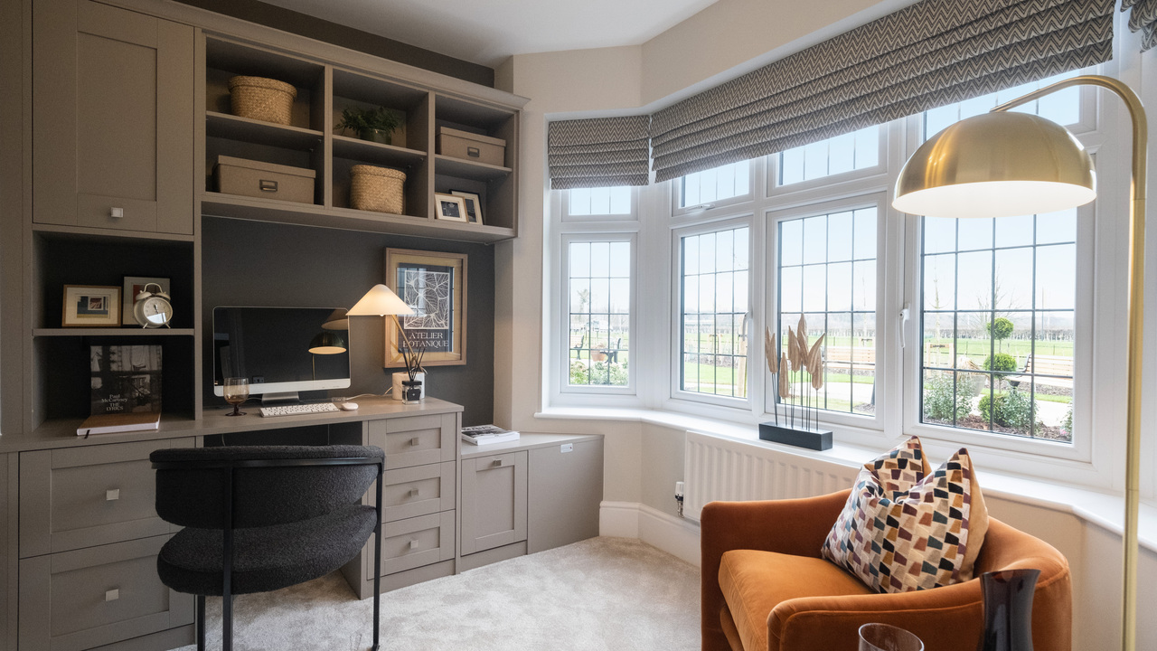 Redrow - Inspiration - The Canterbury home office next to large window