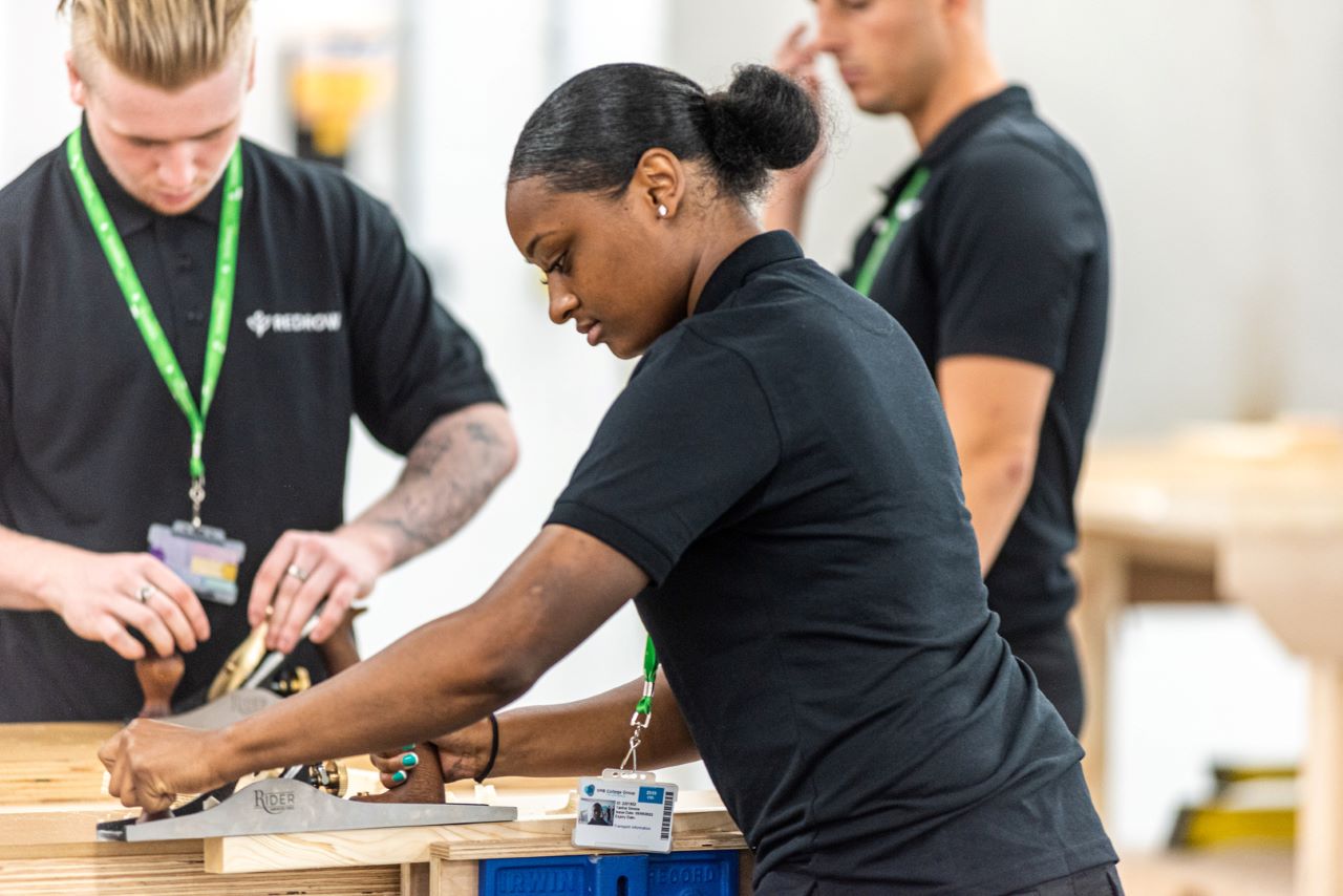 Redrow | News | Listed in the Top 100 Apprenticeship Employers 2023 | Joiner apprentice