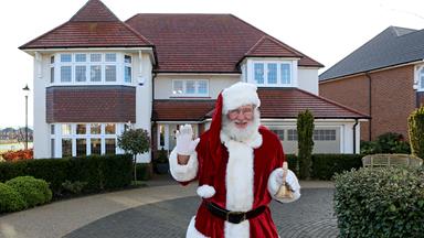 Redrow - News - Santa Meet and Greet Event - Father Christmas waving