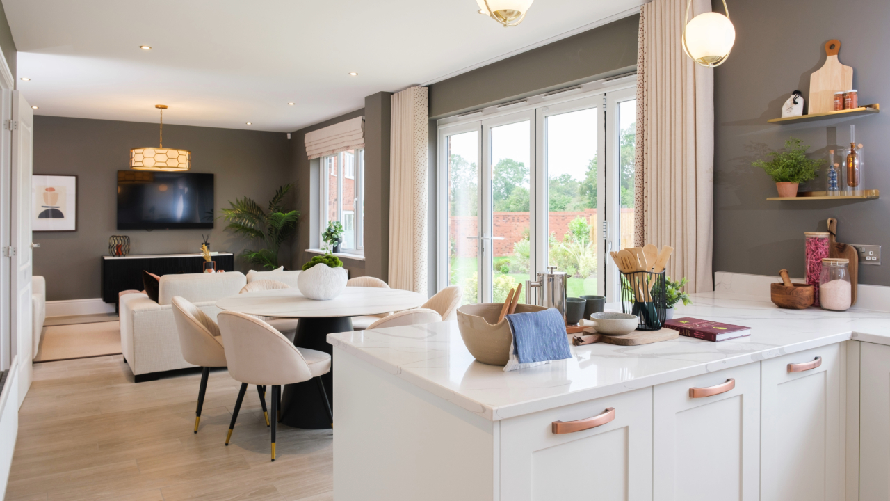 Redrow - News - The Hampstead kitchen dining area
