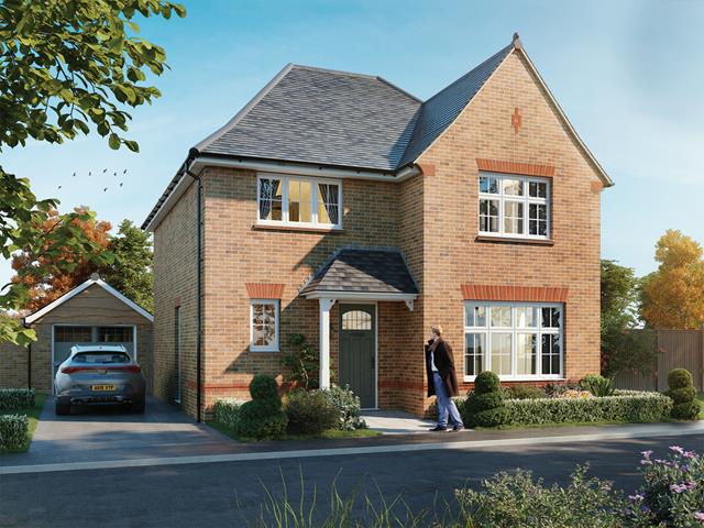 Redrow - Cambridge - CGI Exterior - Brick