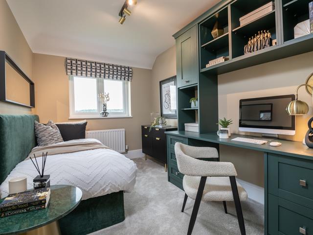 Redrow - The Hampstead - Bedroom 5 - Home Office - 67670