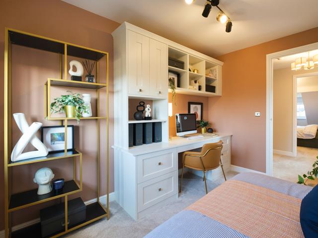 Redrow - The Hampstead - Bedroom 5 - Home Office - 66147